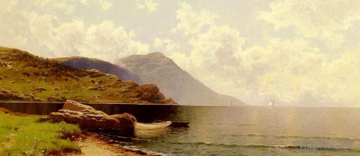 阿尔弗雷德·汤普森·布瑞彻 的油画作品 -  《涟漪海曼彻斯特》