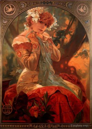 艺术家阿尔丰斯·玛利亚·慕夏作品《勒费夫尔利泰尔,1903》