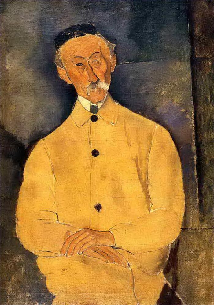 阿米迪欧·克莱门特·莫迪利亚尼 的油画作品 -  《常数利奥波德》