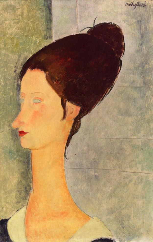 阿米迪欧·克莱门特·莫迪利亚尼 的油画作品 -  《珍妮·赫布特恩,1918,1》