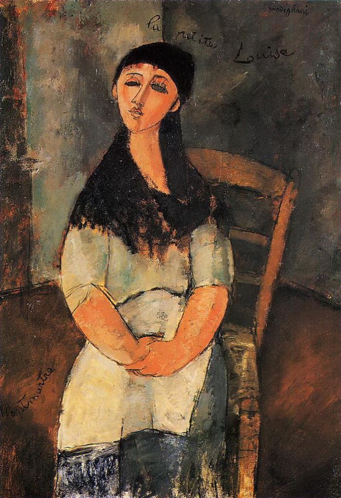 阿米迪欧·克莱门特·莫迪利亚尼 的油画作品 -  《小路易丝,1915》