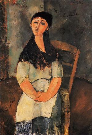 艺术家阿米迪欧·克莱门特·莫迪利亚尼作品《小路易丝,1915》
