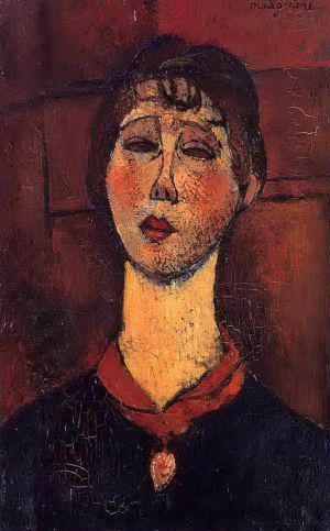 艺术家阿米迪欧·克莱门特·莫迪利亚尼作品《多里瓦尔夫人,1916》