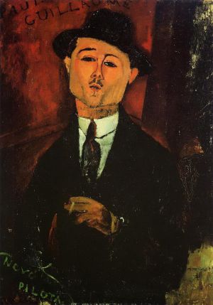 艺术家阿米迪欧·克莱门特·莫迪利亚尼作品《保罗·纪尧姆,1915》