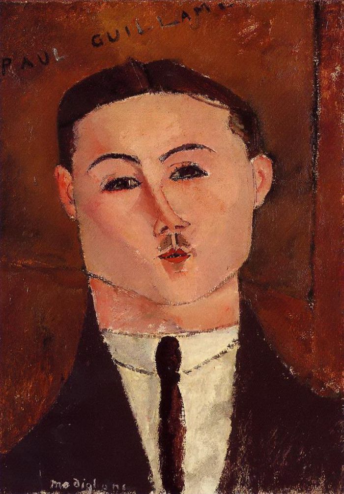 阿米迪欧·克莱门特·莫迪利亚尼 的油画作品 -  《保罗·纪尧姆,1916》