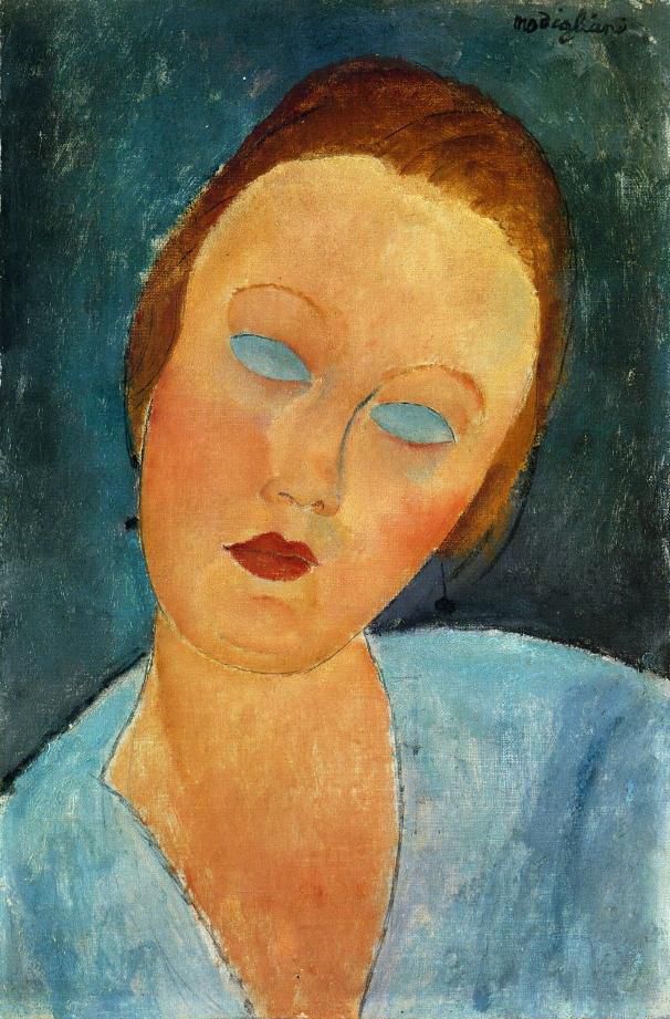 阿米迪欧·克莱门特·莫迪利亚尼 的油画作品 -  《苏维吉夫人肖像,1918》