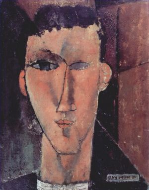 艺术家阿米迪欧·克莱门特·莫迪利亚尼作品《雷蒙德肖像,1915》
