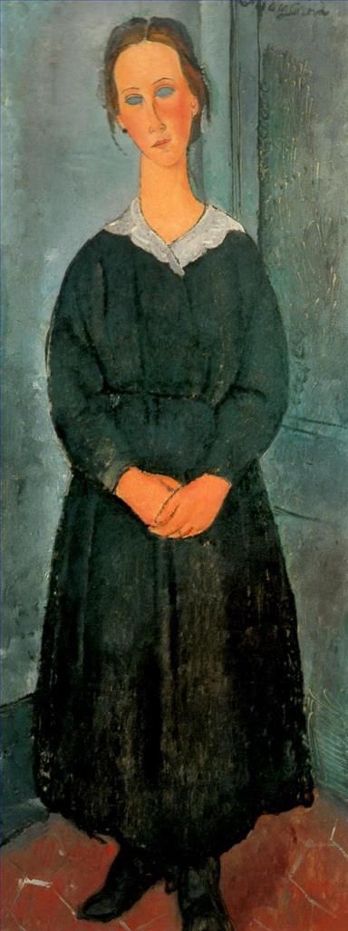 阿米迪欧·克莱门特·莫迪利亚尼 的油画作品 -  《婢女》