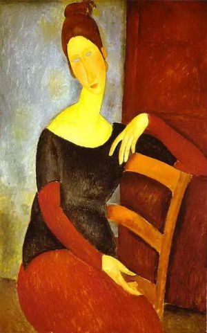 艺术家阿米迪欧·克莱门特·莫迪利亚尼作品《艺术家的妻子,1918》