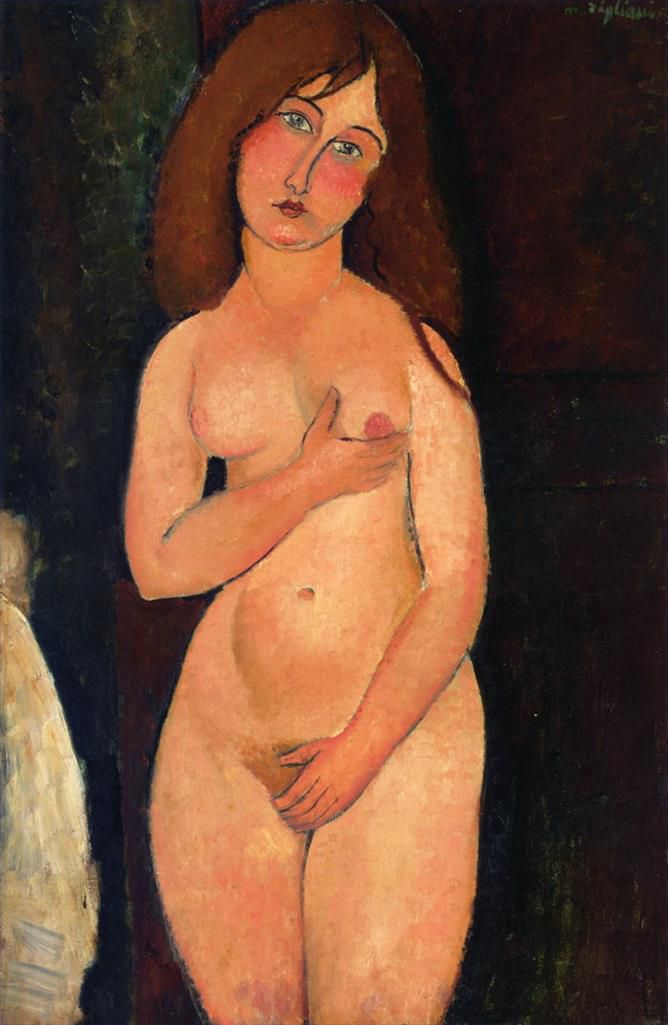 阿米迪欧·克莱门特·莫迪利亚尼 的油画作品 -  《维纳斯裸体站立,1917》