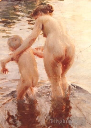 安德斯·伦纳德·佐恩 的油画作品 -  《首映式》