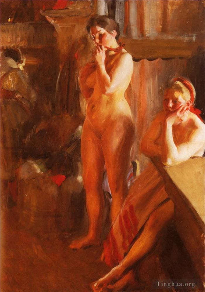 安德斯·伦纳德·佐恩 的油画作品 -  《埃尔德斯肯》