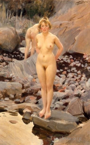 安德斯·伦纳德·佐恩 的油画作品 -  《赫尔加》