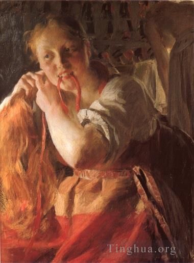 安德斯·伦纳德·佐恩 的油画作品 -  《玛吉特》
