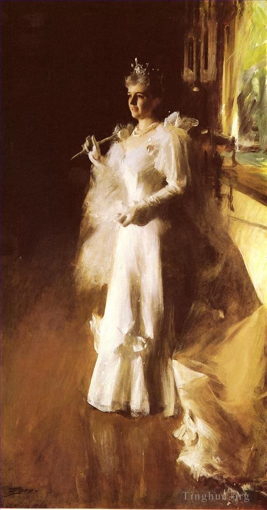 安德斯·伦纳德·佐恩 的油画作品 -  《波特·帕尔默夫人》