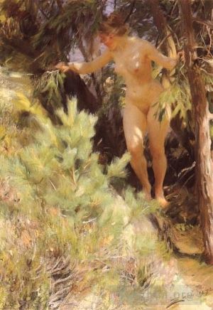 艺术家安德斯·伦纳德·佐恩作品《冷杉下的裸体》