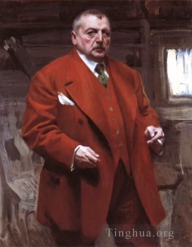 安德斯·伦纳德·佐恩 的油画作品 -  《红色自画像》