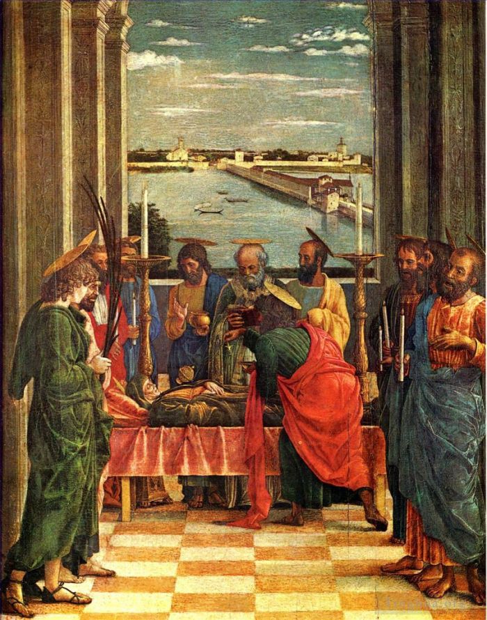 安德里亚·蒙塔纳 的油画作品 -  《圣母之死》