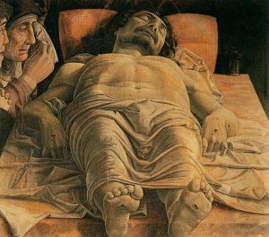 艺术家安德里亚·蒙塔纳作品《死去的基督》
