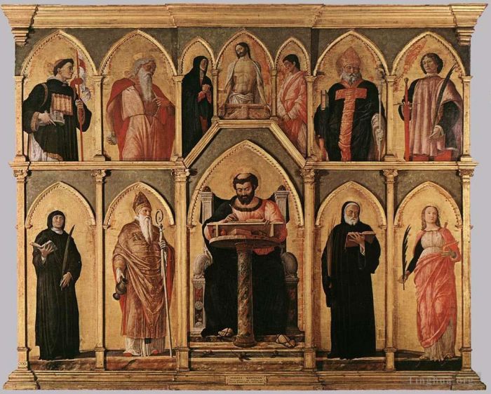 安德里亚·蒙塔纳 的各类绘画作品 -  《圣卢卡祭坛画》
