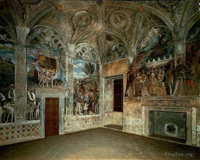 安德里亚·蒙塔纳 的各类绘画作品 -  《西墙和北墙的视图》