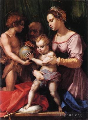 艺术家安德列亚·德尔萨托作品《圣家族博尔盖里尼》