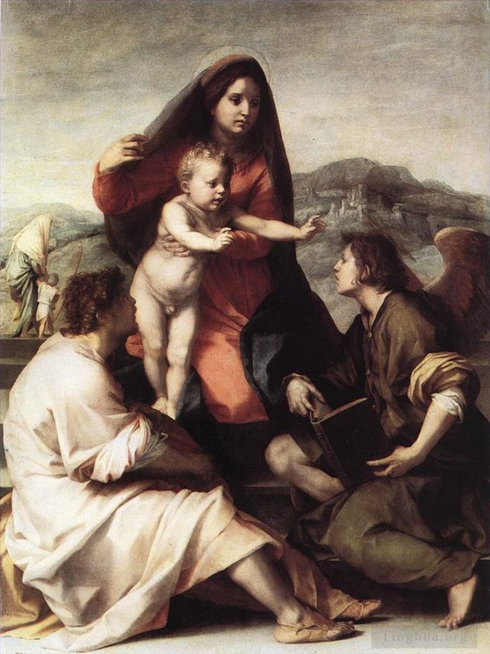 安德列亚·德尔萨托 的油画作品 -  《斯卡拉圣母》