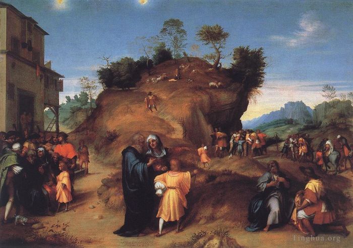 安德列亚·德尔萨托 的油画作品 -  《约瑟的故事》