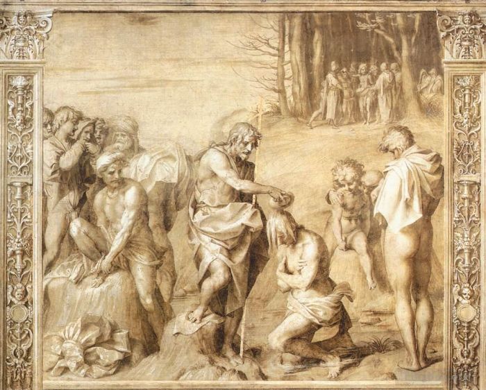 安德列亚·德尔萨托 的各类绘画作品 -  《人民的洗礼》