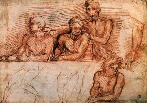 艺术家安德列亚·德尔萨托作品《最后的晚餐之草稿》