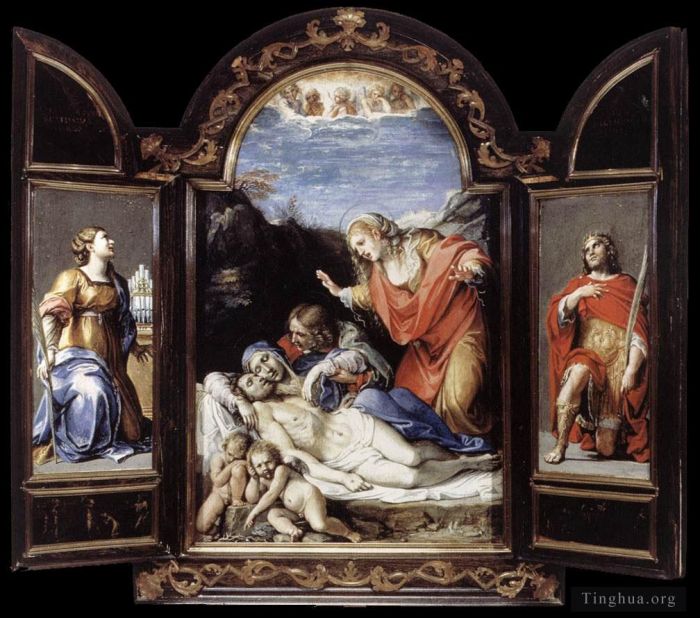 阿尼巴尔·卡拉齐 的各类绘画作品 -  《三联画1》