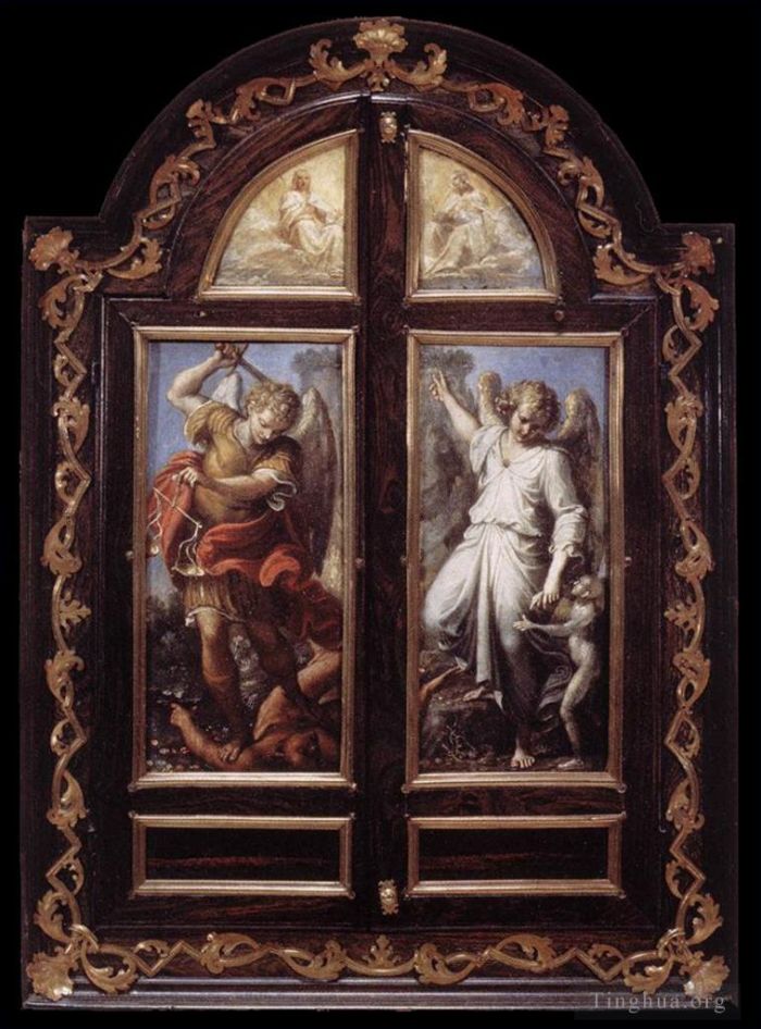 阿尼巴尔·卡拉齐 的各类绘画作品 -  《三联画2》