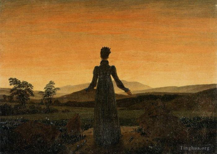 安东尼·凡·戴克 的油画作品 -  《弗里德里希·卡斯帕·大卫,旭日前的女人》