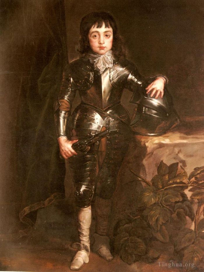 安东尼·凡·戴克 的油画作品 -  《查尔斯二世当威尔士亲王时的肖像》
