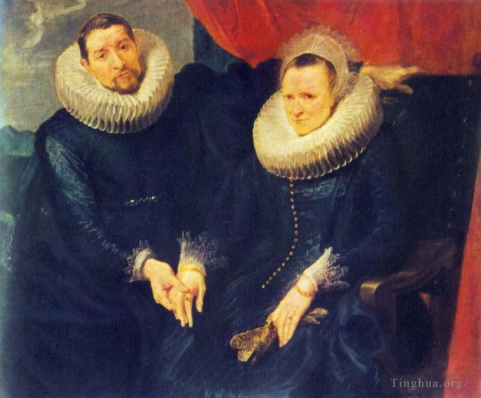 安东尼·凡·戴克 的油画作品 -  《已婚夫妇的肖像》