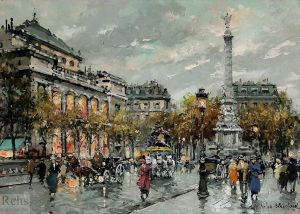 艺术家安托万·布兰卡德作品《夏特莱广场》
