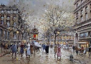 艺术家安托万·布兰卡德作品《皇家宫殿广场》