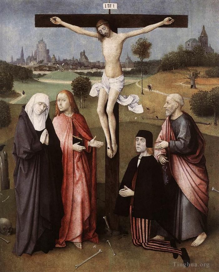 让·安东尼·华托 的油画作品 -  《博世希罗尼穆斯与捐赠者一起受难》