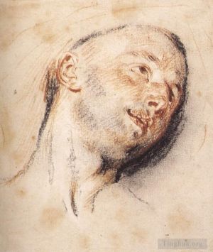 艺术家让·安东尼·华托作品《一个男人的头》