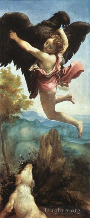 古董油画《Ganymede》