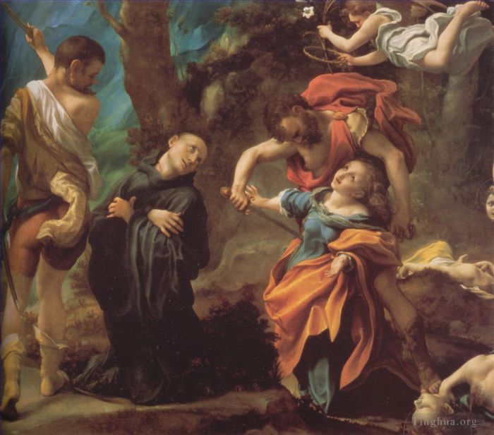安东尼奥·达·柯列乔 的油画作品 -  《四圣人的殉难》