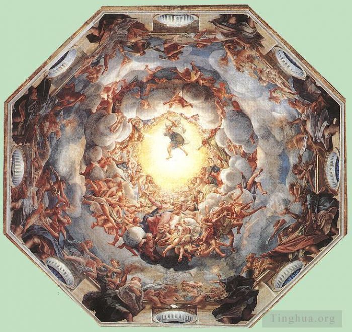 安东尼奥·达·柯列乔 的各类绘画作品 -  《圣母升天》