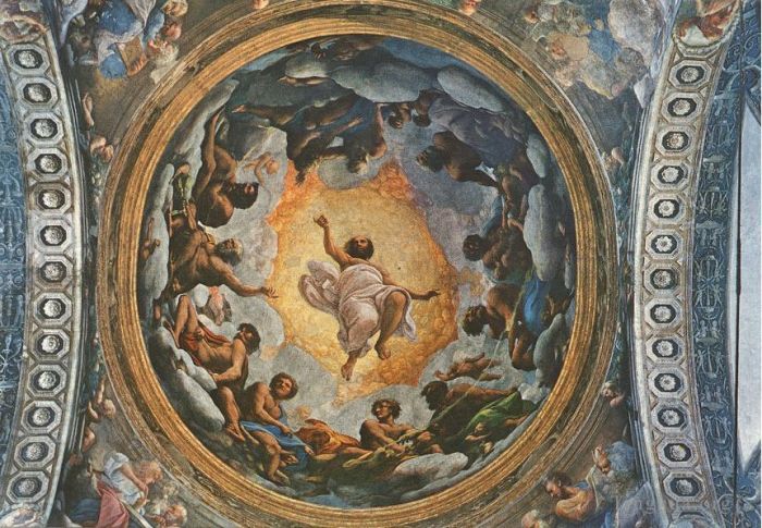 安东尼奥·达·柯列乔 的各类绘画作品 -  《圣约翰去世》
