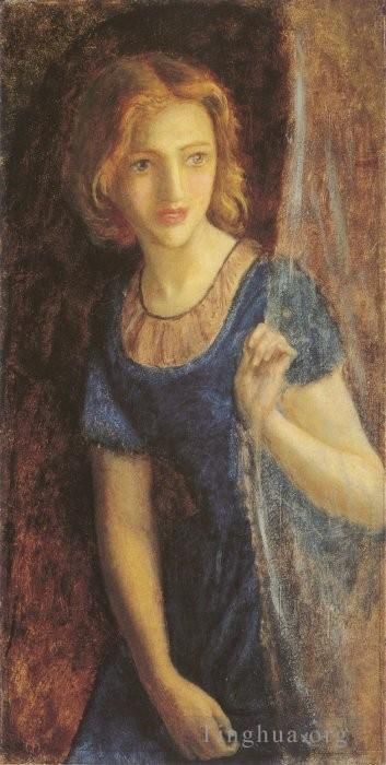 亚瑟·休斯 的油画作品 -  《窗外的玛丽安娜》