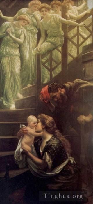 亚瑟·休斯 的油画作品 -  《天国阶梯》