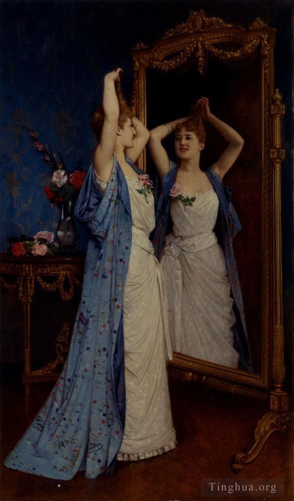 奥古斯特·托尔穆奇 的油画作品 -  《盥洗室》
