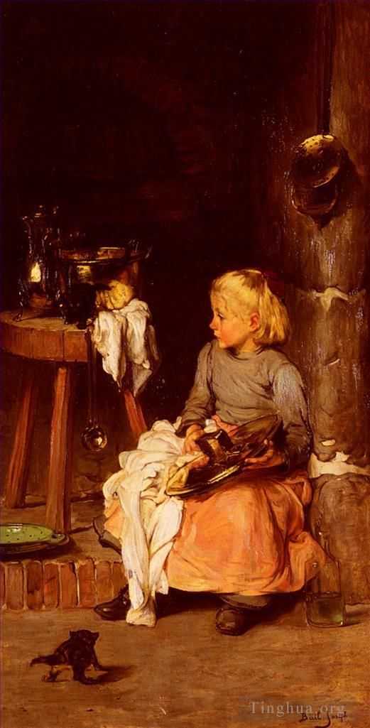 巴伊·克劳德·约瑟夫 的油画作品 -  《肖德龙小姑娘》