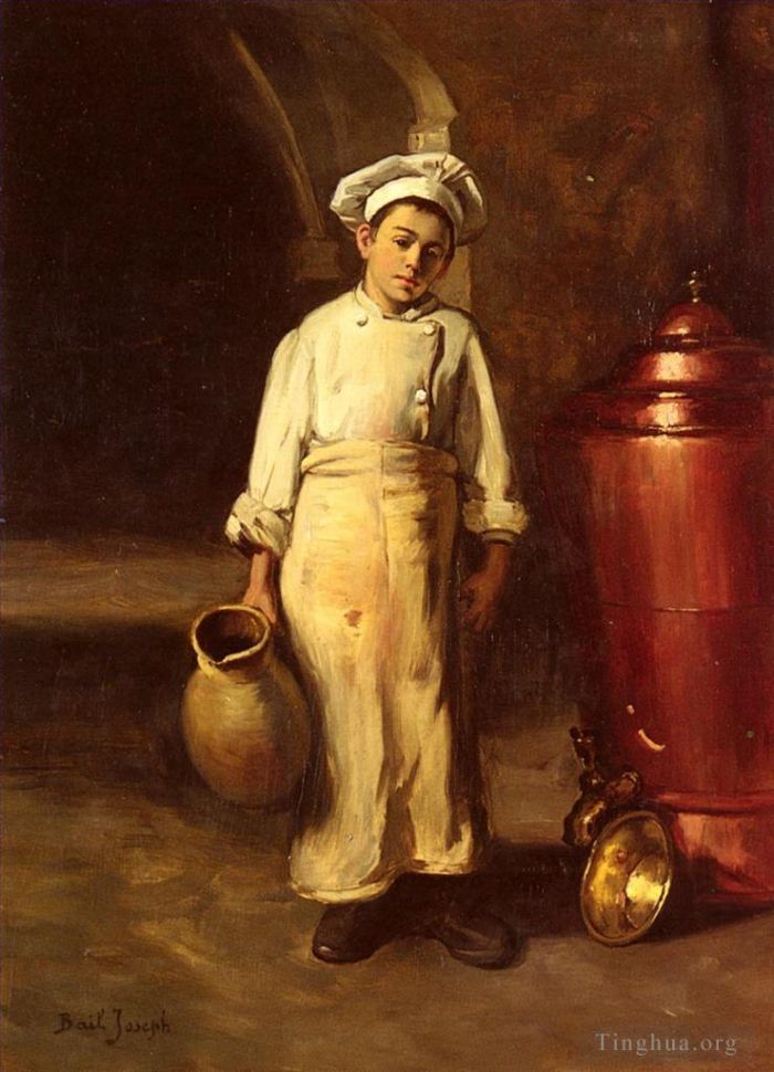 巴伊·克劳德·约瑟夫 的油画作品 -  《厨师帮手》