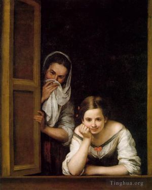 艺术家巴托洛梅·埃斯特万·牟利罗作品《一个女孩和她的杜娜》