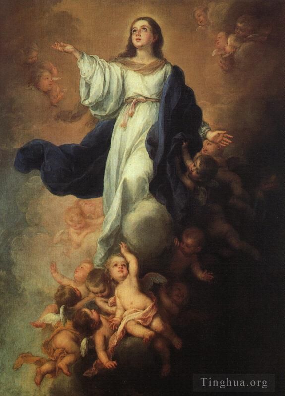 巴托洛梅·埃斯特万·牟利罗 的油画作品 -  《圣母升天》